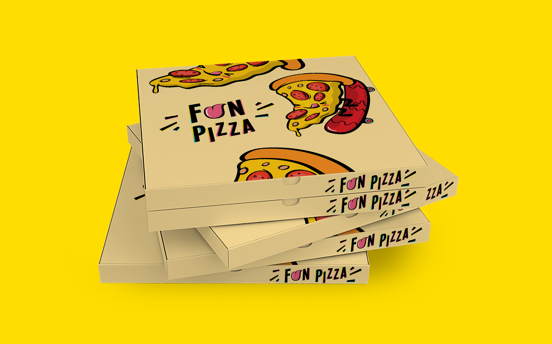 Fun Taste - Fun Pizza Branding